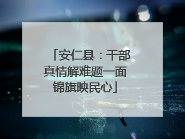 安仁县：干部真情解难题一面锦旗映民心