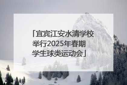 宜宾江安水清学校举行2025年春期学生球类运动会