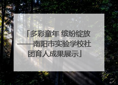 多彩童年 缤纷绽放——南阳市实验学校社团育人成果展示