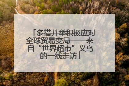 多措并举积极应对全球贸易变局——来自“世界超市”义乌的一线走访