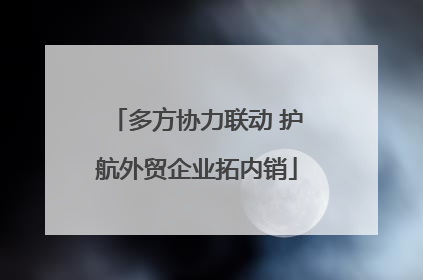多方协力联动 护航外贸企业拓内销