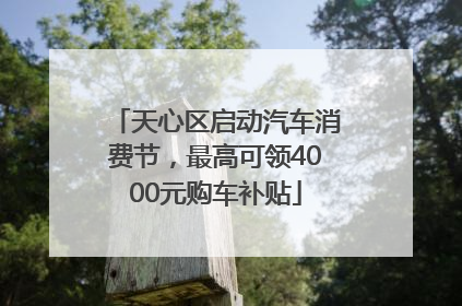 天心区启动汽车消费节，最高可领4000元购车补贴