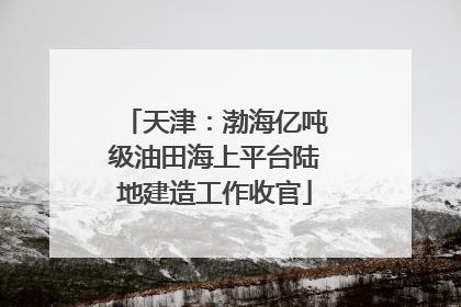天津：渤海亿吨级油田海上平台陆地建造工作收官