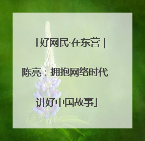 好网民·在东营｜陈亮：拥抱网络时代 讲好中国故事
