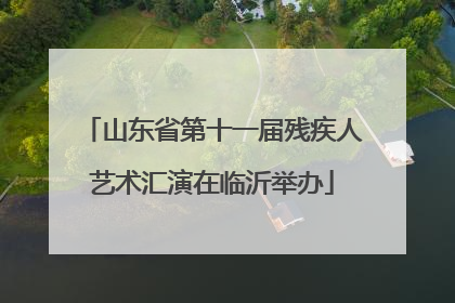 山东省第十一届残疾人艺术汇演在临沂举办