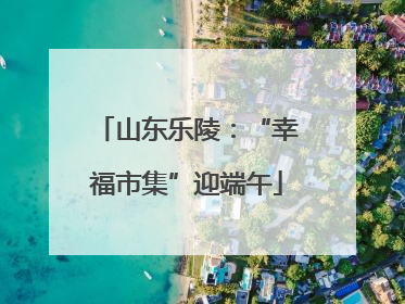 山东乐陵：“幸福市集”迎端午