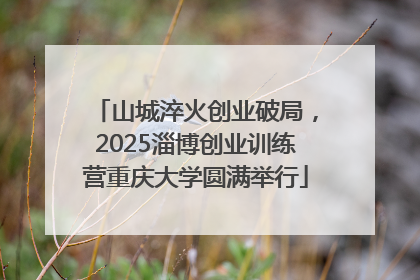 山城淬火创业破局，2025淄博创业训练营重庆大学圆满举行