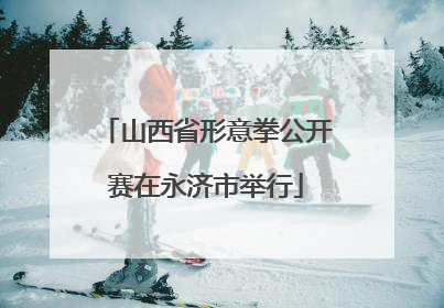 山西省形意拳公开赛在永济市举行
