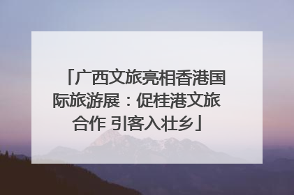 广西文旅亮相香港国际旅游展：促桂港文旅合作 引客入壮乡