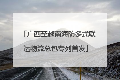 广西至越南海防多式联运物流总包专列首发