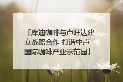 库迪咖啡与卢旺达建立战略合作 打造中卢国际咖啡产业示范园