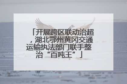 开展跨区联动治超，湖北鄂州黄冈交通运输执法部门联手整治“百吨王”