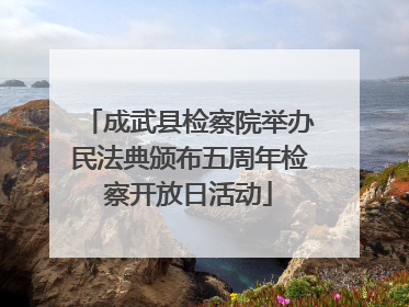 成武县检察院举办民法典颁布五周年检察开放日活动
