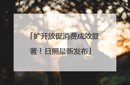 扩开放促消费成效显著！日照最新发布