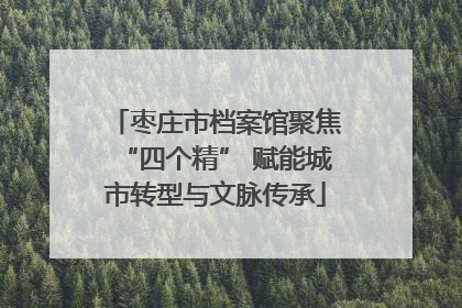 枣庄市档案馆聚焦“四个精” 赋能城市转型与文脉传承