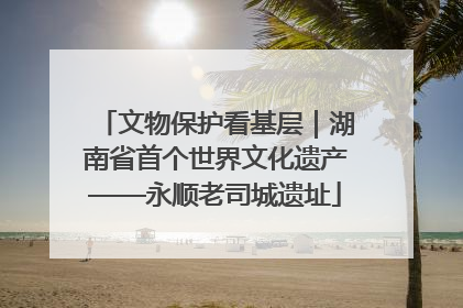 文物保护看基层｜湖南省首个世界文化遗产——永顺老司城遗址
