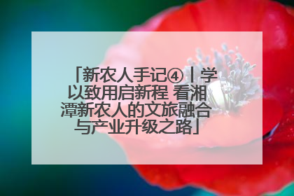 新农人手记④丨学以致用启新程 看湘潭新农人的文旅融合与产业升级之路