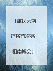 旅居云南馆将首次亮相南博会