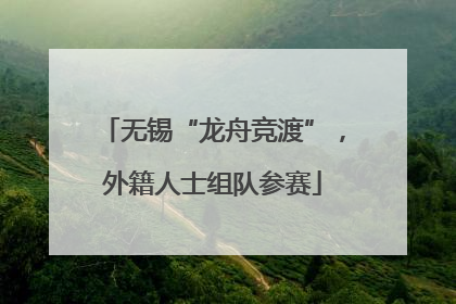 无锡“龙舟竞渡”，外籍人士组队参赛