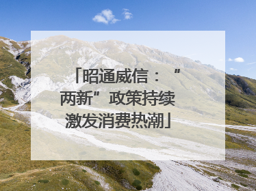 昭通威信：“两新”政策持续激发消费热潮