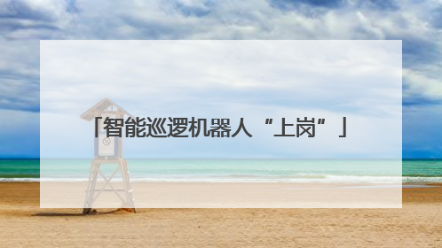智能巡逻机器人“上岗”