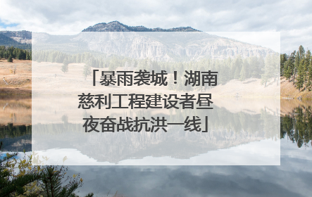 暴雨袭城！湖南慈利工程建设者昼夜奋战抗洪一线