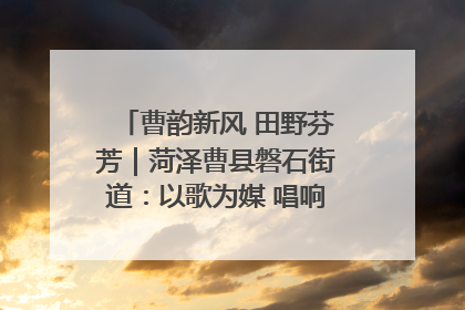 曹韵新风 田野芬芳｜菏泽曹县磐石街道：以歌为媒 唱响乡土“新歌声”