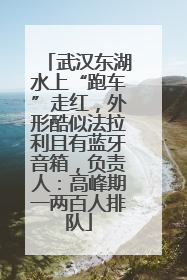 武汉东湖水上“跑车”走红，外形酷似法拉利且有蓝牙音箱，负责人：高峰期一两百人排队