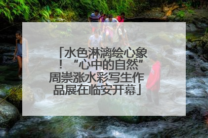 水色淋漓绘心象！“心中的自然”周崇涨水彩写生作品展在临安开幕