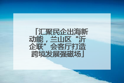 汇聚民企出海新动能，兰山区“沂企联”会客厅打造跨境发展强磁场