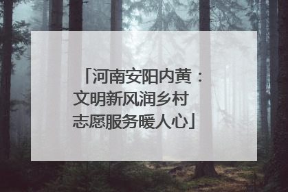 河南安阳内黄：文明新风润乡村 志愿服务暖人心