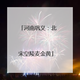 河南巩义：北宋皇陵麦金黄