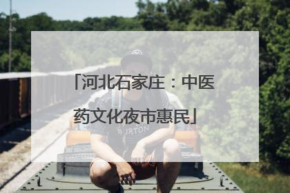 河北石家庄：中医药文化夜市惠民