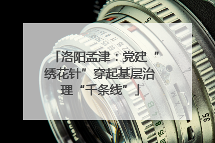 洛阳孟津：党建“绣花针”穿起基层治理“千条线”