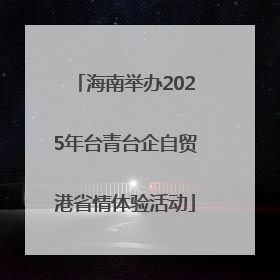 海南举办2025年台青台企自贸港省情体验活动