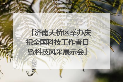 济南天桥区举办庆祝全国科技工作者日暨科技风采展示会