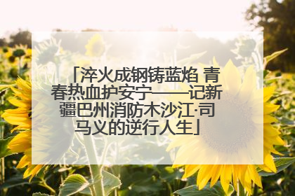 淬火成钢铸蓝焰 青春热血护安宁——记新疆巴州消防木沙江·司马义的逆行人生