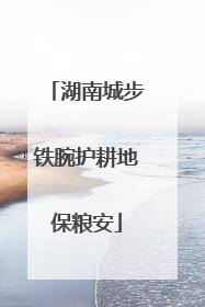 湖南城步铁腕护耕地保粮安