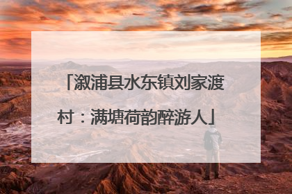 溆浦县水东镇刘家渡村：满塘荷韵醉游人