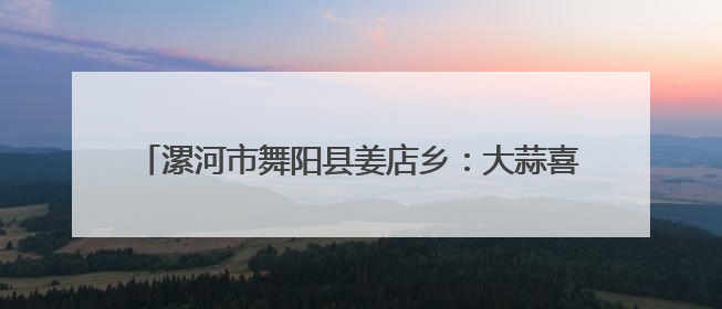 漯河市舞阳县姜店乡：大蒜喜获丰收 特色种植铺就富民路