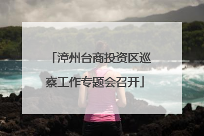 漳州台商投资区巡察工作专题会召开