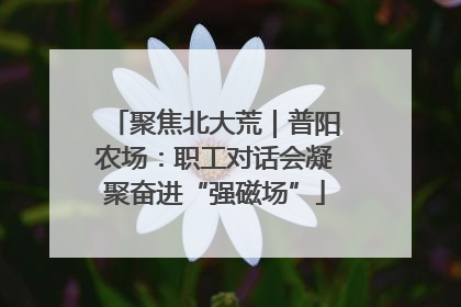 聚焦北大荒｜普阳农场：职工对话会凝聚奋进“强磁场”