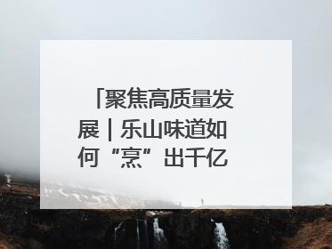 聚焦高质量发展｜乐山味道如何“烹”出千亿文旅产业