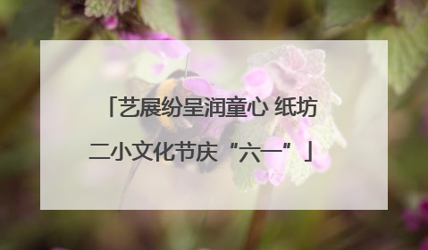 艺展纷呈润童心 纸坊二小文化节庆“六一”