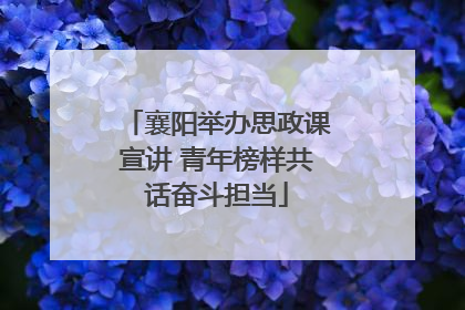 襄阳举办思政课宣讲 青年榜样共话奋斗担当