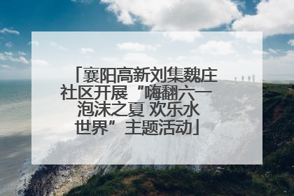 襄阳高新刘集魏庄社区开展“嗨翻六一 泡沫之夏 欢乐水世界”主题活动