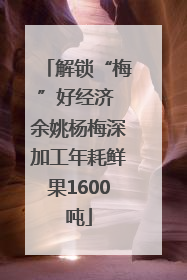 解锁“梅”好经济 余姚杨梅深加工年耗鲜果1600吨