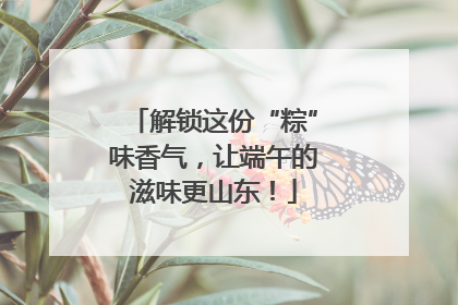 解锁这份“粽”味香气，让端午的滋味更山东！