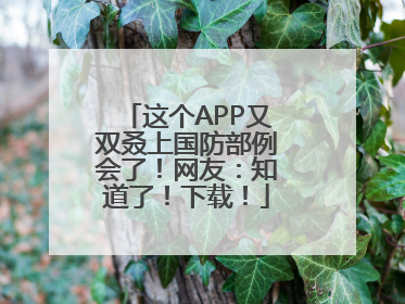 这个APP又双叒上国防部例会了！网友：知道了！下载！