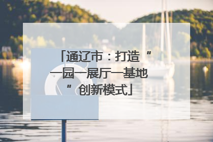 通辽市：打造“一园一展厅一基地”创新模式